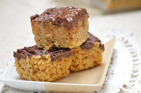 Chocolate Peanut Butter Crispy Bars