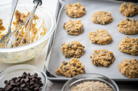 Chocolate Banana Oat Cookies