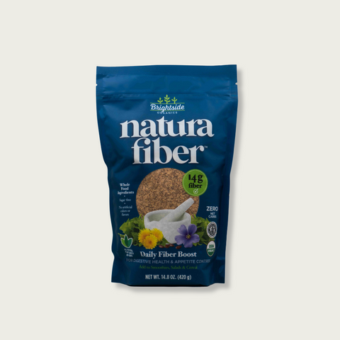 Bag of Natura Fiber against a light background.